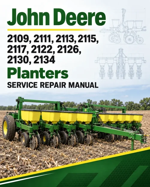 John Deere 2109, 2111, 2113, 2115, 2117, 2122, 2126, 2130, 2134 Planters Service Repair Manual