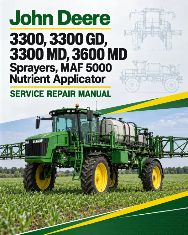 John Deere 3300, 3300 GD, 3300 MD, 3600 MD Sprayers, MAF 5000 Nutrient Applicator Service Repair Manual John Deere 3300, 3300 GD, 3300 MD, 3600 MD Sprayers, MAF 5000 Nutrient Applicator Service Repair Manual