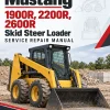 Mustang Manitou 1900R, 2200R, 2600R Skid Steer Loader Service Repair Manual
