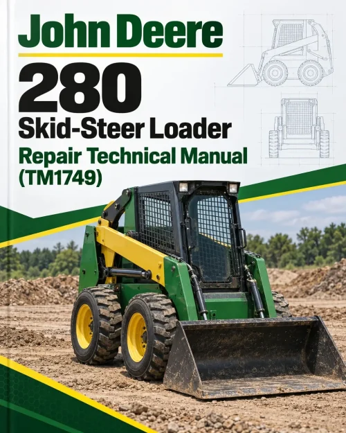 John Deere 280 Skid-Steer Loader Repair Technical Manual (TM1749)