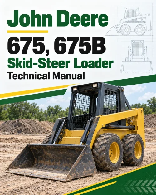 John Deere 675, 675B Skid-Steer Loader Technical Manual (TM1374)