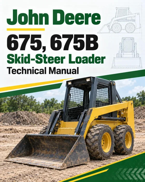 John Deere 675, 675B Skid-Steer Loader Technical Manual (TM1374)