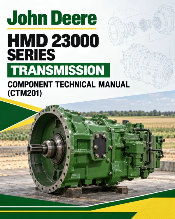 John Deere HMD 23000 Series Transmission Component Technical Manual (CTM201) John Deere HMD 23000 Series Transmission Component Technical Manual (CTM201)
