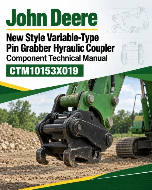 John Deere New Style Variable-Type Pin Grabber Hyraulic Coupler Component Technical Manual (CTM10153X019)