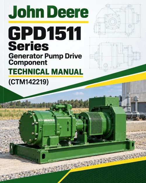 John Deere GPD1511 Series Generator Pump Drive Component Technical Manual (CTM142219)