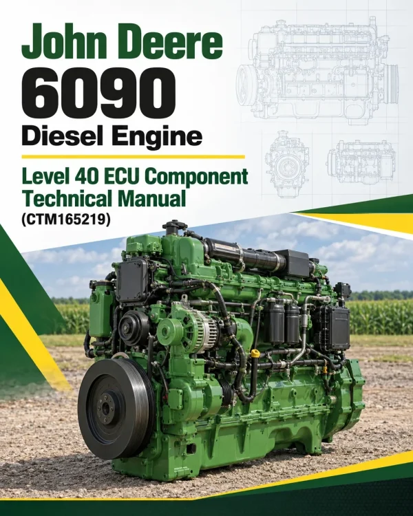 John Deere 6090 Diesel Engine Level 40 ECU Component Technical Manual (CTM165219)