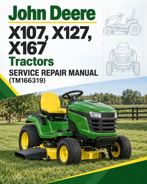 John Deere X107, X127, X167 Tractors Service Repair Manual (TM166319) John Deere X107, X127, X167 Tractors Service Repair Manual (TM166319)