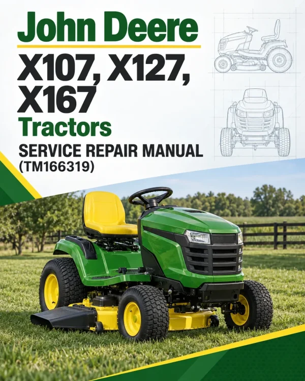 John Deere X107, X127, X167 Tractors Service Repair Manual (TM166319) John Deere X107, X127, X167 Tractors Service Repair Manual (TM166319)
