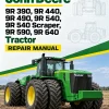John Deere 9R 390, 9R 440, 9R 490, 9R 540, 9R 540 Scraper, 9R 590, 9R 640 Tractor Repair Manual (TM164919)