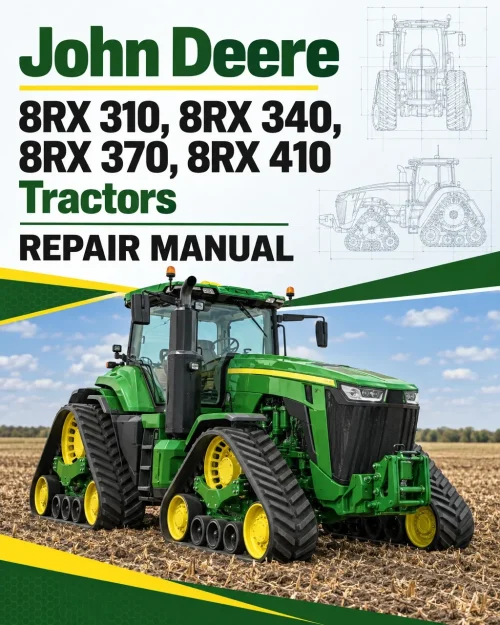 John Deere 8RX 310, 8RX 340, 8RX 370, 8RX 410 Tractors Repair Manual (TM153719) John Deere 8RX 310, 8RX 340, 8RX 370, 8RX 410 Tractors Repair Manual (TM153719)