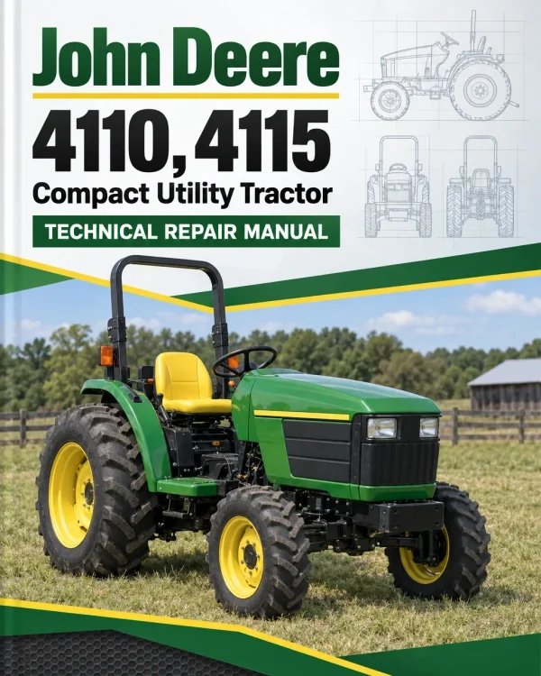 John Deere 4110, 4115 Compact Utility Tractor Technical Repair Manual (TM1984)