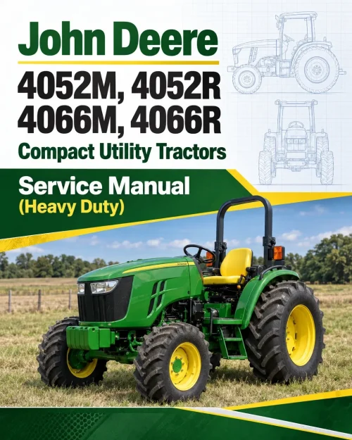 John Deere 4052M, 4052R, 4066M, 4066R Compact Utility Tractors Service Manual (Heavy Duty) John Deere 4052M, 4052R, 4066M, 4066R Compact Utility Tractors Service Manual (Heavy Duty)