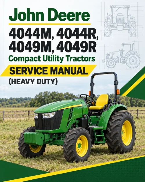 John Deere 4044M, 4044R, 4049M, 4049R Compact Utility Tractors Service Manual (Heavy Duty) John Deere 4044M, 4044R, 4049M, 4049R Compact Utility Tractors Service Manual (Heavy Duty)