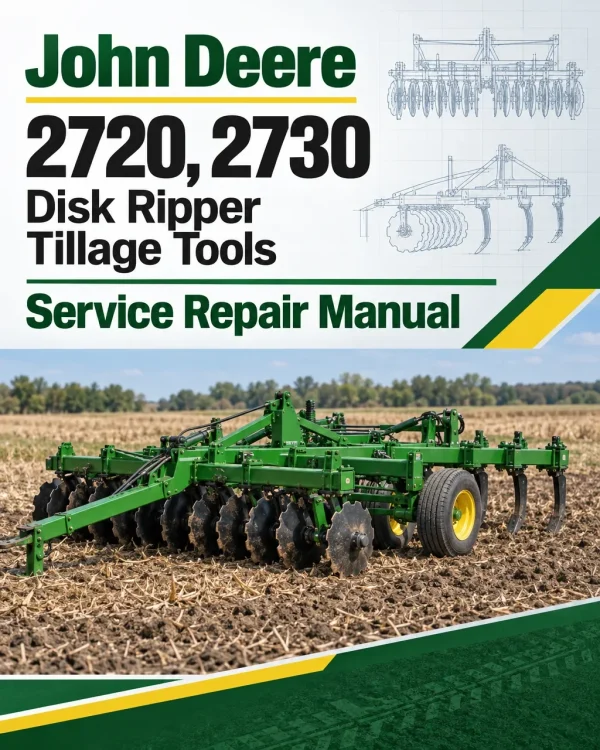 John Deere 2720, 2730 Disk Ripper Tillage Tools Service Repair Manual (TM130019) John Deere 2720, 2730 Disk Ripper Tillage Tools Service Repair Manual (TM130019)