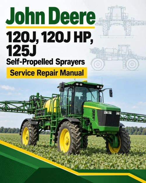 John Deere 120J, 120J HP, 125J Self-Propelled Sprayers Service Repair Manual (TM809519)