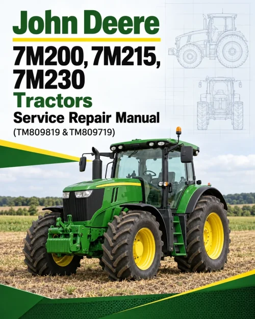 John Deere 7M200, 7M215, 7M230 Tractors Service Repair Manual (TM809819 & TM809719) John Deere 7M200, 7M215, 7M230 Tractors Service Repair Manual (TM809819 & TM809719)