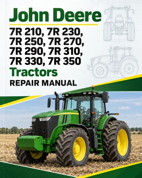 John Deere 7R 210, 7R 230, 7R 250, 7R 270, 7R 290, 7R 310, 7R 330, 7R 350 Tractors Repair Manual