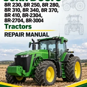 John Deere 8R 230, 8R 250, 8R 280 , 8R 310, 8R 340, 8R 370, 8R 410, 8R-2304, 8R-2704, 8R-3004 Tractors Repair Manual