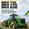 John Deere 9RX 710, 9RX 770, 9RX 830 Scraper Tractors Service Repair Manual (TM181619 & TM181719)