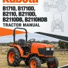 Kubota B1710, B1710D, B2110, B2110D, B2110DB, B2110HDB Tractor Manual Kubota B1710, B1710D, B2110, B2110D, B2110DB, B2110HDB Tractor Manual