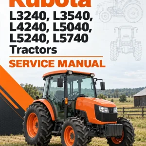 Kubota L3240, L3540, L4240, L5040, L5240, L5740 Tractors Service Manual