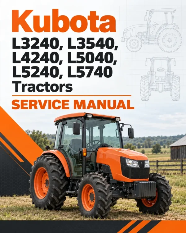 Kubota L3240, L3540, L4240, L5040, L5240, L5740 Tractors Service Manual Kubota L3240, L3540, L4240, L5040, L5240, L5740 Tractors Service Manual