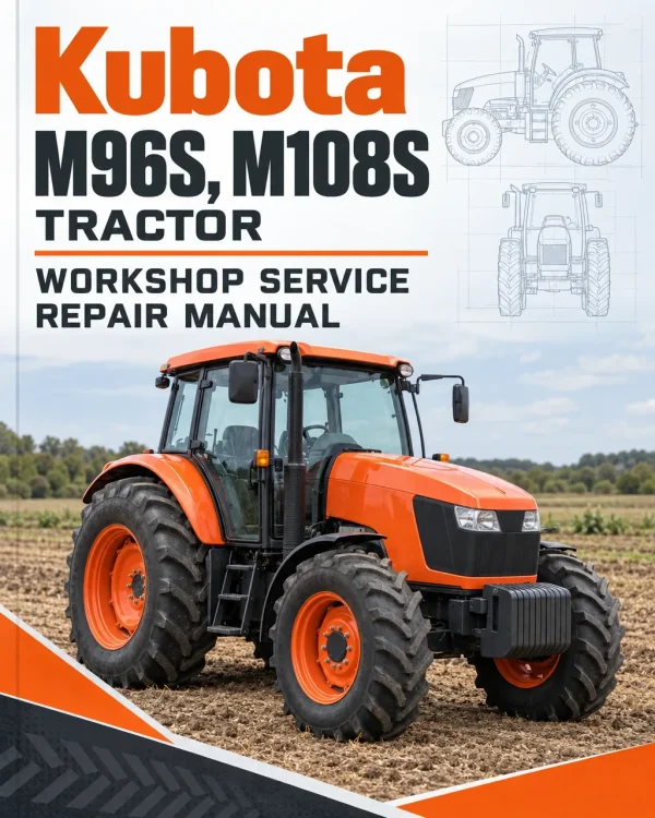 Kubota M96S, M108S Tractor Workshop Service Repair Manual Kubota M96S, M108S Tractor Workshop Service Repair Manual