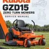 Kubota GZD15 Zero Turn Mowers Service Manual Kubota GZD15 Zero Turn Mowers Service Manual