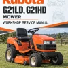 Kubota G21LD, G21HD Mower Workshop Service Manual