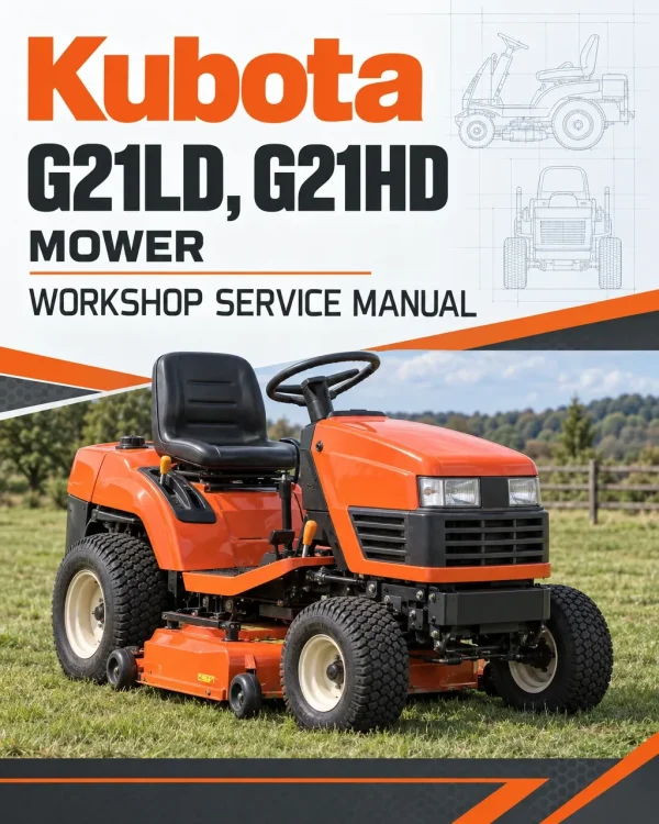 Kubota G21LD, G21HD Mower Workshop Service Manual