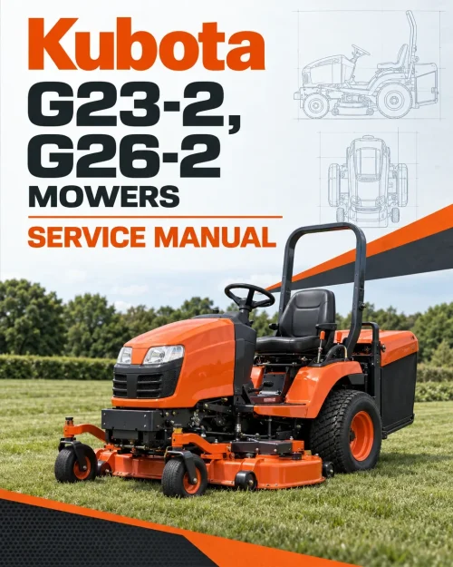 Kubota G23-2, G26-2 Mowers Service Manual Kubota G23-2, G26-2 Mowers Service Manual