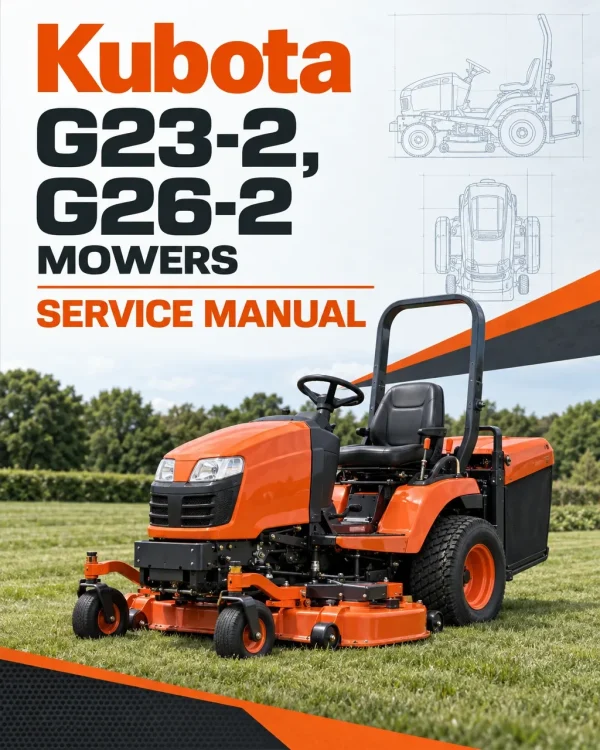 Kubota G23-2, G26-2 Mowers Service Manual Kubota G23-2, G26-2 Mowers Service Manual