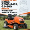 Kubota G2160, G2160-R48S, G2460G Mower Workshop Service Manual