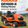 Kubota GR1600-II Riding Mower Service Manual Kubota GR1600-II Riding Mower Service Manual