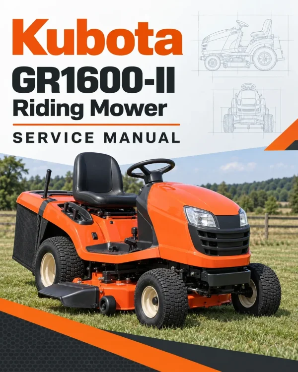 Kubota GR1600-II Riding Mower Service Manual Kubota GR1600-II Riding Mower Service Manual