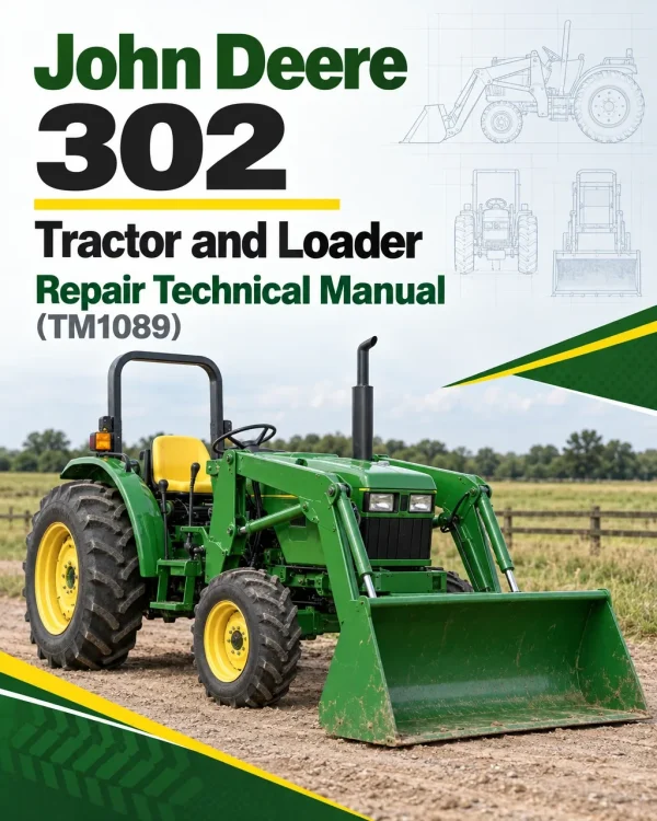 John Deere 302 Tractor and Loader Repair Technical Manual (TM1089) John Deere 302 Tractor and Loader Repair Technical Manual (TM1089)