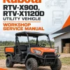 Kubota RTV-X900, RTV-X1120D Utility Vehicle Workshop Service Manual