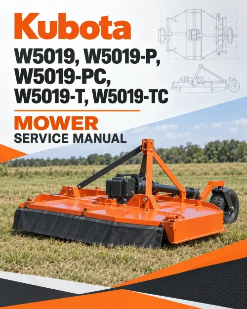 Kubota W5019, W5019-P, W5019-PC, W5019-T, W5019-TC Mower Service Manual Kubota W5019, W5019-P, W5019-PC, W5019-T, W5019-TC Mower Service Manual