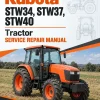 Kubota STW34, STW37, STW40 Tractor Service Manual Kubota STW34, STW37, STW40 Tractor Service Manual