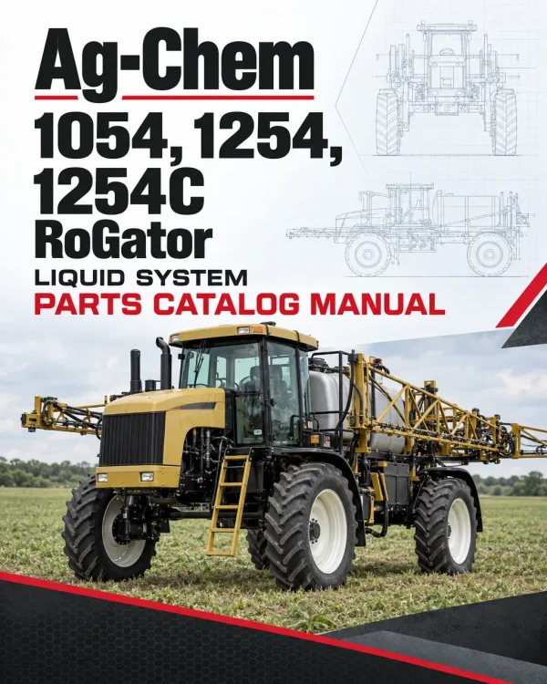 Ag-Chem 1054, 1254, 1254C RoGator Liquid System Parts Catalog Manual (2002)