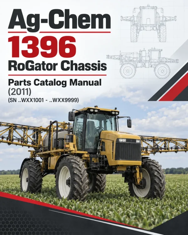 Ag-Chem 1396 RoGator Chassis Parts Catalog Manual (2011) (SN ..WXX1001 - ..WXX9999)