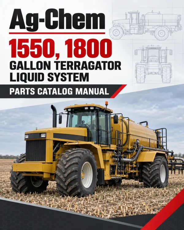 Ag-Chem 1550, 1800 Gallon TerraGator Liquid System Parts Catalog Manual Ag-Chem 1550, 1800 Gallon TerraGator Liquid System Parts Catalog Manual