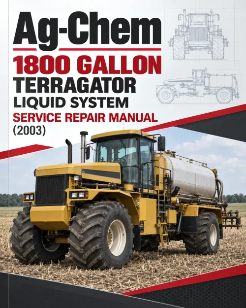 Ag-Chem 1800 Gallon TerraGator Liquid System Service Repair Manual (2003)
