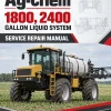 Ag-Chem 1800, 2400 Gallon Liquid System Service Repair Manual Ag-Chem 1800, 2400 Gallon Liquid System Service Repair Manual