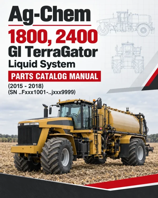 Ag-Chem 1800, 2400 Gl TerraGator Liquid System Parts Catalog Manual (2015 - 2018) (SN ..Fxxx1001-..jxxx9999)