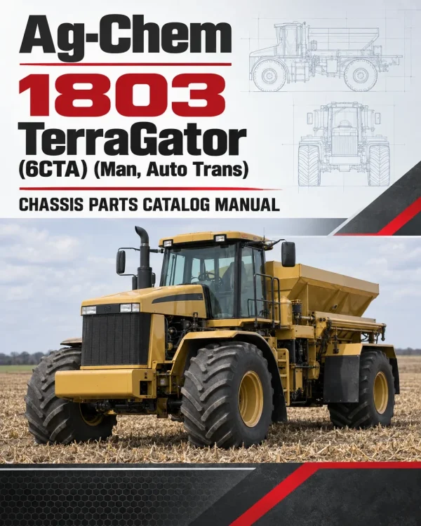 Ag-Chem 1803 TerraGator (6CTA) (Man, Auto Trans) Chassis Parts Catalog Manual Ag-Chem 1803 TerraGator (6CTA) (Man, Auto Trans) Chassis Parts Catalog Manual