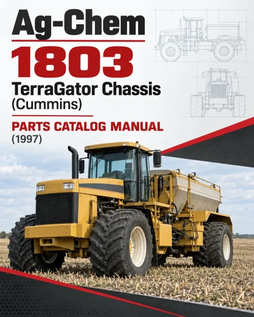 Ag-Chem 1803 TerraGator Chassis (Cummins) Parts Catalog Manual (1997)