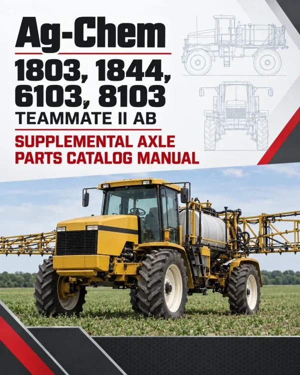 Ag-Chem 1803, 1844, 6103, 8103 Teammate II AB Supplemental Axle Parts Catalog Manual (1997) Ag-Chem 1803, 1844, 6103, 8103 Teammate II AB Supplemental Axle Parts Catalog Manual (1997)
