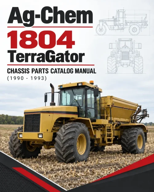 Ag-Chem 1804 TerraGator Chassis Parts Catalog Manual (1990 - 1993)