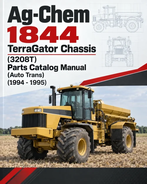 Ag-Chem 1844 TerraGator Chassis (3208T) Parts Catalog Manual (Auto Trans) (1994 - 1995)
